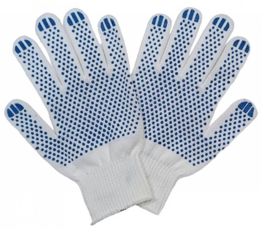 31000.Перчатки  нейлоновые WHITE с ПВХ