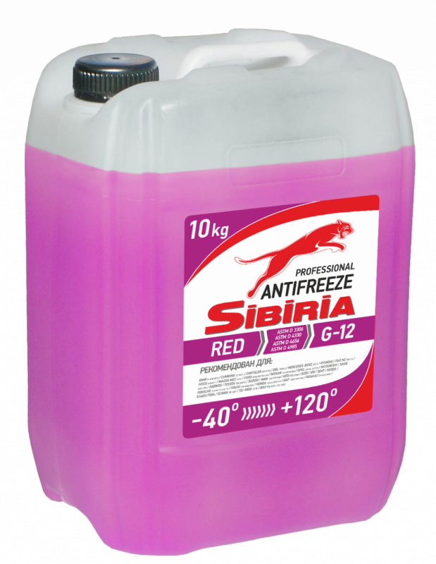 Sibiria Antifreeze G12+ red -40 10кг