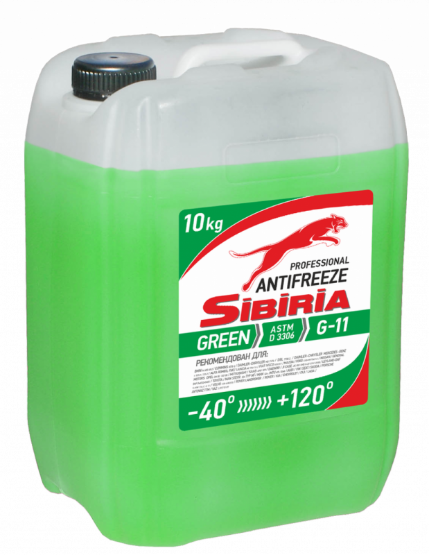 Sibiria Antifreeze G11 green -40 10кг
