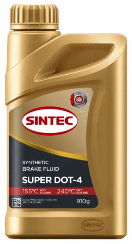 Sintec Жидкость тормозная Super DOT-4 910г