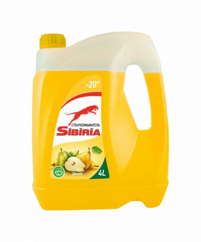 Sibiria Жидкость стеклоомывающая -20 дюшес 4л снят