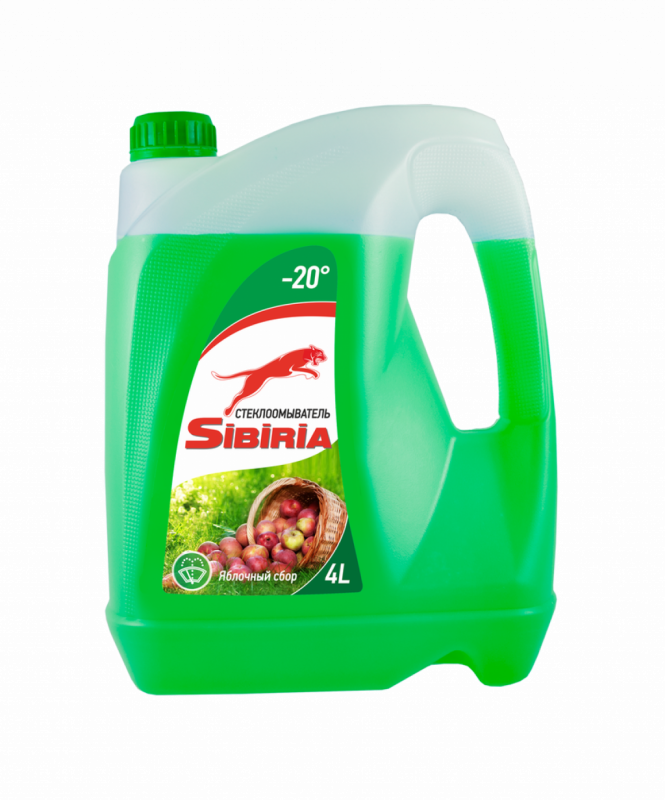 Sibiria Жидкость стеклоомывающая -20 яблоко 4л