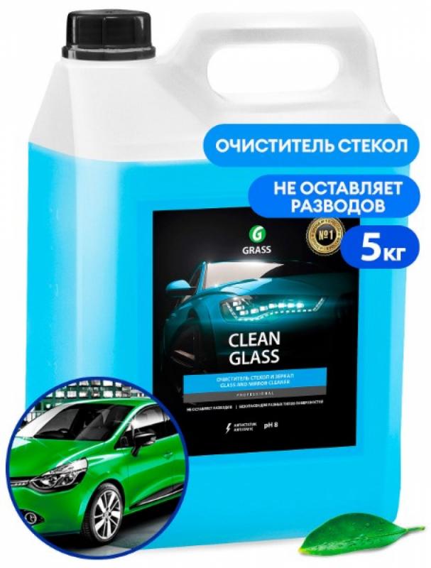 GRASS Средство для очистки стекол и зеркал "Clean glass" (канистра 5 кг)