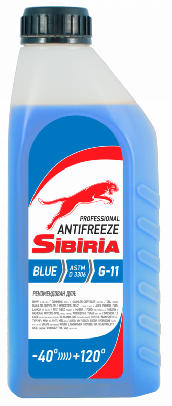 Sibiria Antifreeze G11 blue -40 1кг