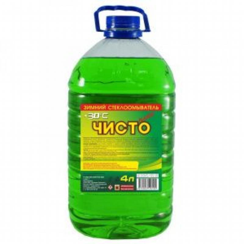 Чисто Плюс Жидкость стеклоомывающая -30 4л (ПЭТ) снят