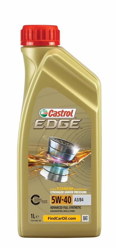 Castrol EDGE 5w40 А3/В4 Titanium синтетич.масло моторное 1л