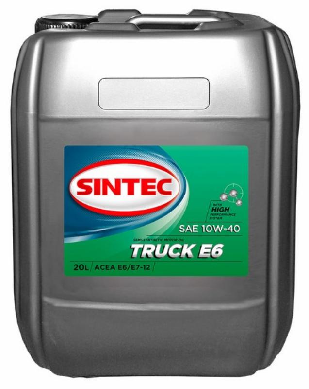SINTEC TRUCK SAE 10W-40 ACEA E6/E7 20л.
