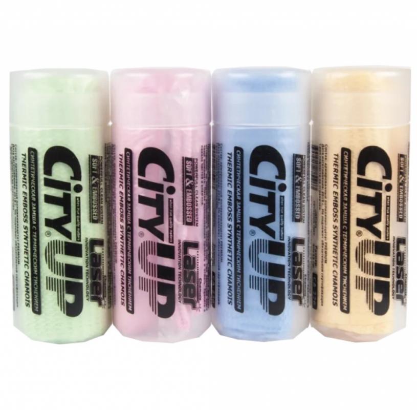 City Up CU-226RW 3D Салфетка ПВА   43* 32 в прозрачном тубусе