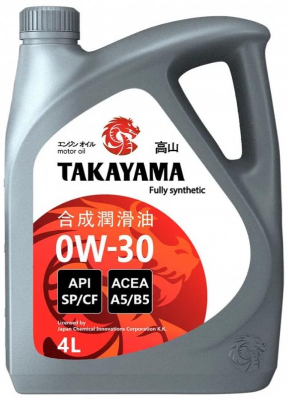 TAKAYAMA SAE  0W-30 API SP/CF, ACEA A5/B5 4л.