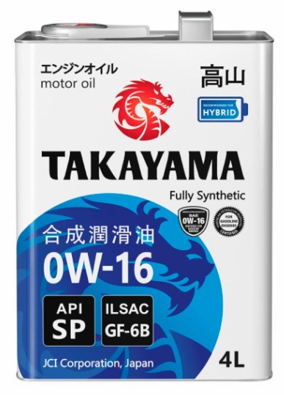 TAKAYAMA SAE 0W-16, ILSAC GF-6B, API SP 1л.