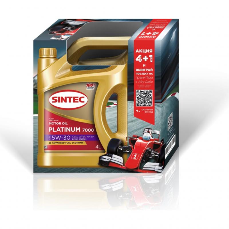 SINTEC PLATINUM 7000 SAE 5W-30 GF-6A 4+1л. (Акция)