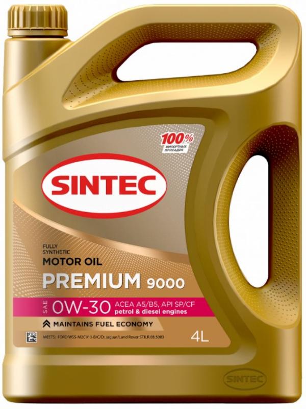 SINTEC PREMIUM 9000 SAE 0W-30 API SP ACEA A5/B5 4л.