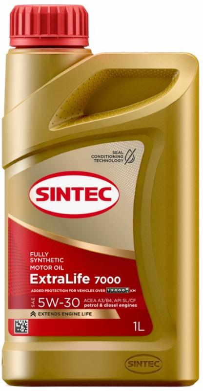 SINTEC EXTRALIFE 7000 SAE 5W-30 1л.