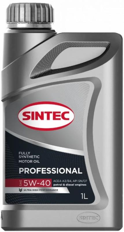 SINTEC PROFESSIONAL SAE 5W-40 API SN ACEA A3/B4 1л.