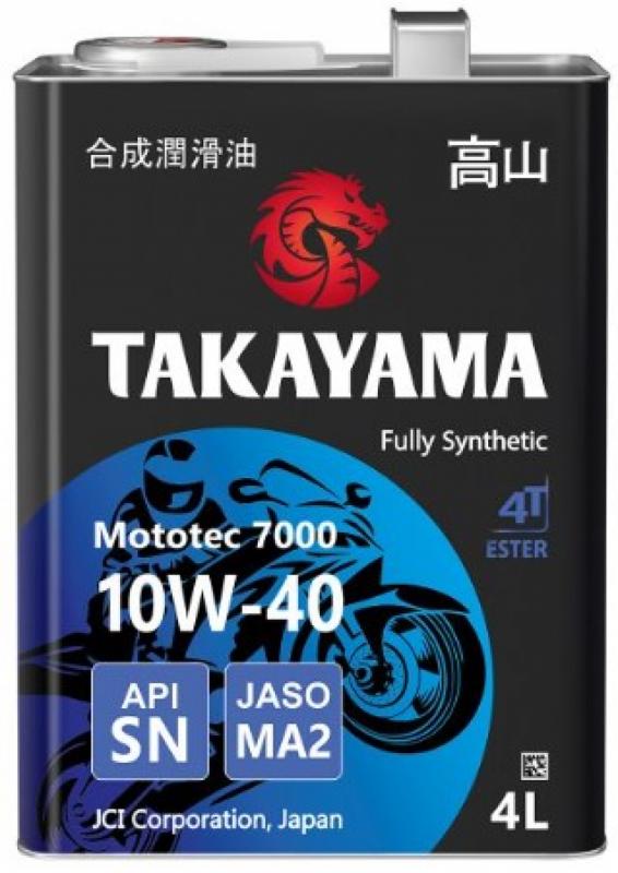 TAKAYAMA Mototec 7000 4T 10W-40 SN MA-2 4л