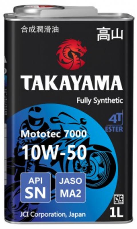 TAKAYAMA Mototec 7000 4T 10W-50 SN MA-2 1л