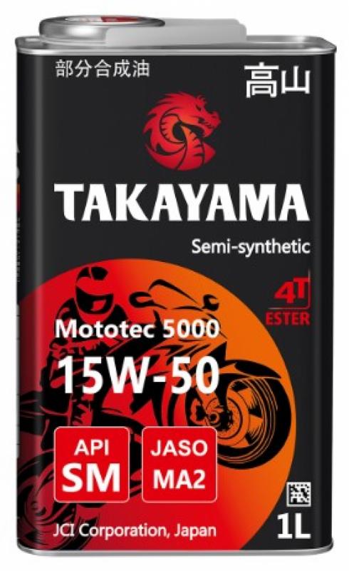 TAKAYAMA Mototec 5000 4T 15W-50 SM MA-2 1л