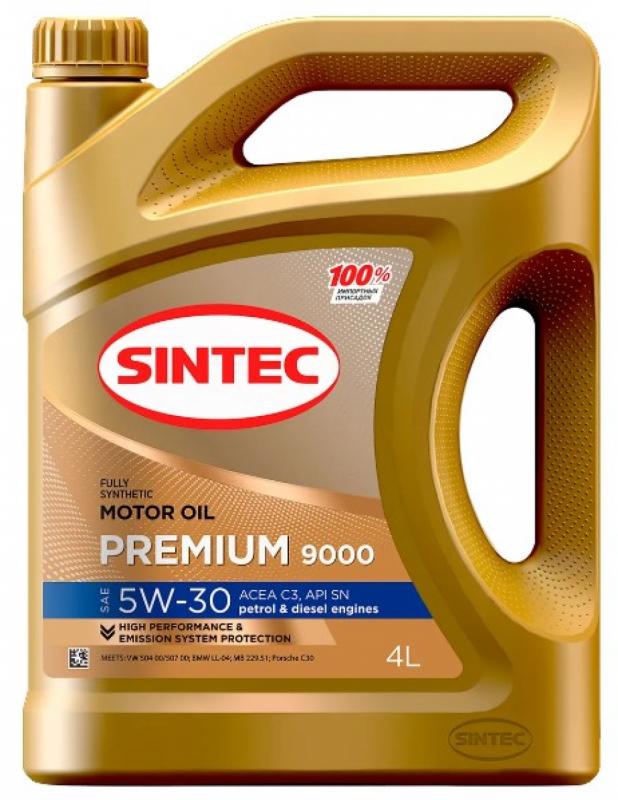 SINTEC PREMIUM 9000 SAE 5W-30 API SN ACEA C3 4л.