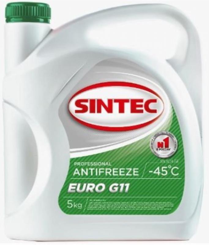 Sintec Antifreeze Euro G11 green -40  5кг