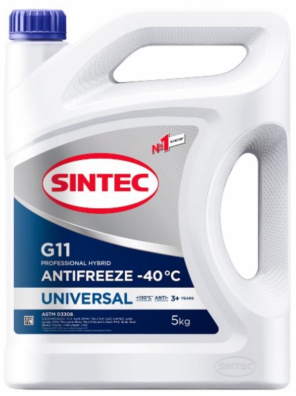 АНТИФРИЗ SINTEC ANTIFREEZE UNIVERSAL G11 (-40) 5л.