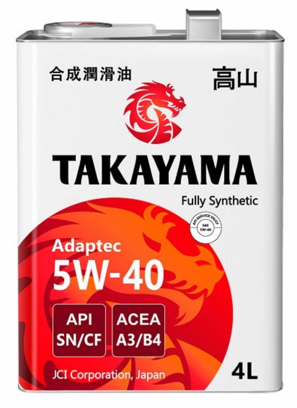 TAKAYAMA Adaptec 5W-40 SN/CF A3/B4 4л.