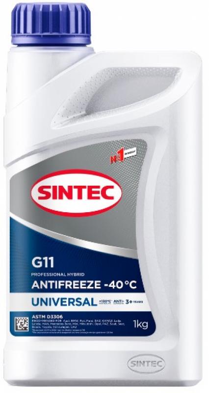 АНТИФРИЗ SINTEC ANTIFREEZE UNIVERSAL G11 (-40) 1л.
