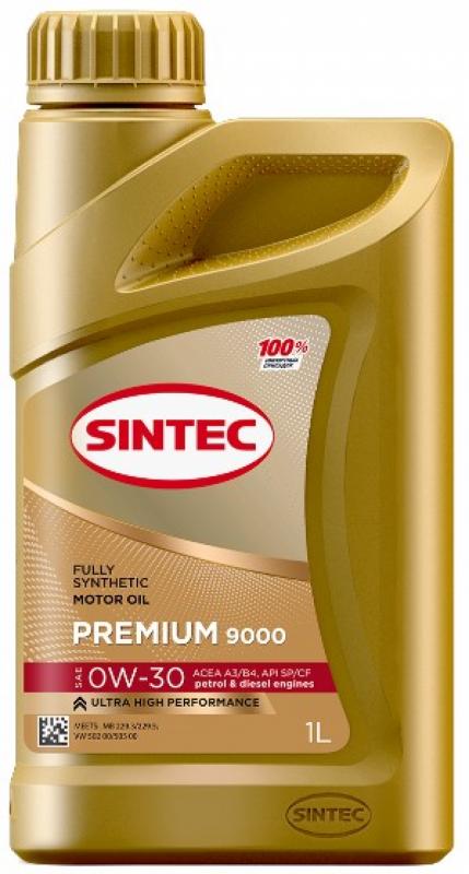 SINTEC PREMIUM 9000 SAE 0W-30 API SP A3/B4 1л.