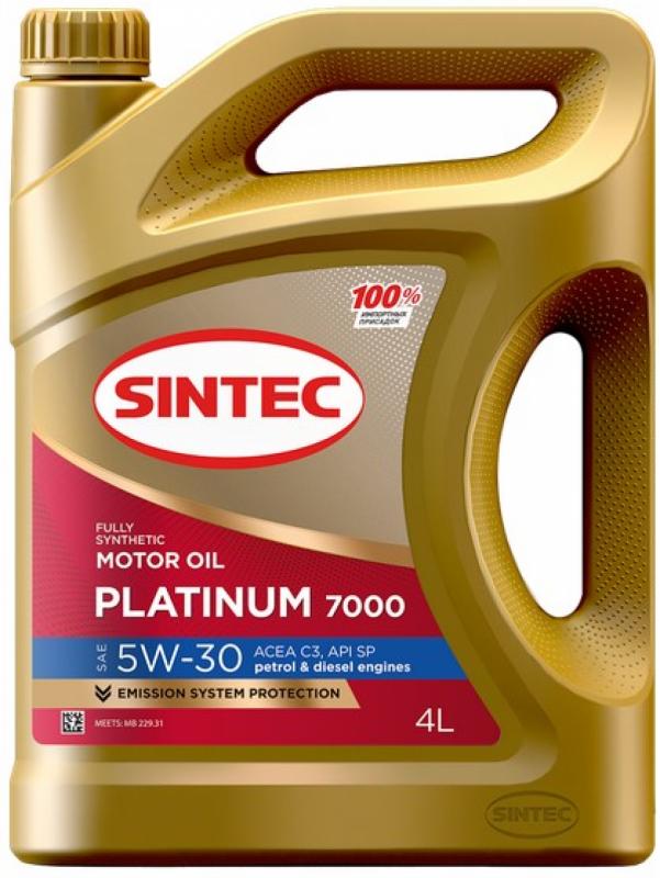 SINTEC PLATINUM SAE 5W-30 API SP ACEA C3 4л.