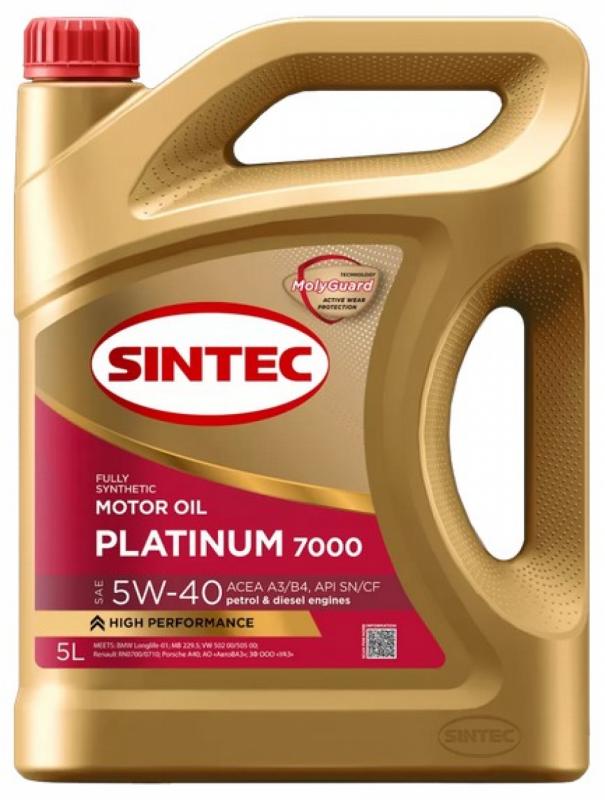 SINTEC PLATINUM 7000 SAE 5W-40 5л.