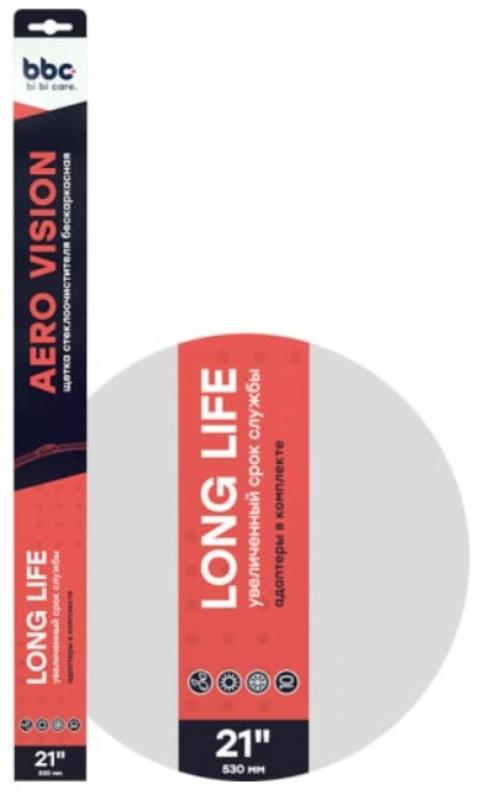 4915 bi bi care Щетка стеклоочистителя бескаркасная (адаптеры в комплекте), 530 мм