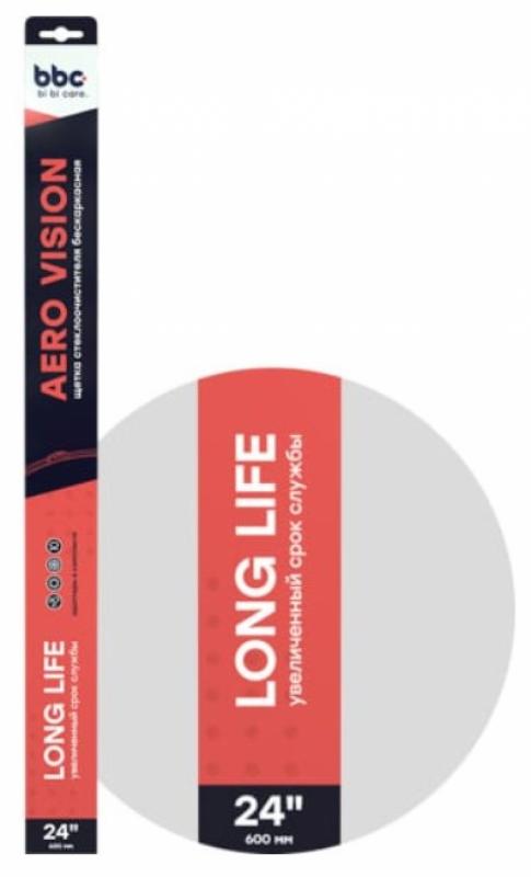 4917 bi bi care Щетка стеклоочистителя бескаркасная (адаптеры в комплекте), 600 мм