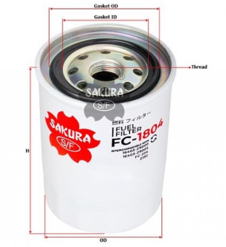 Sakura фильтр топливный FC1804