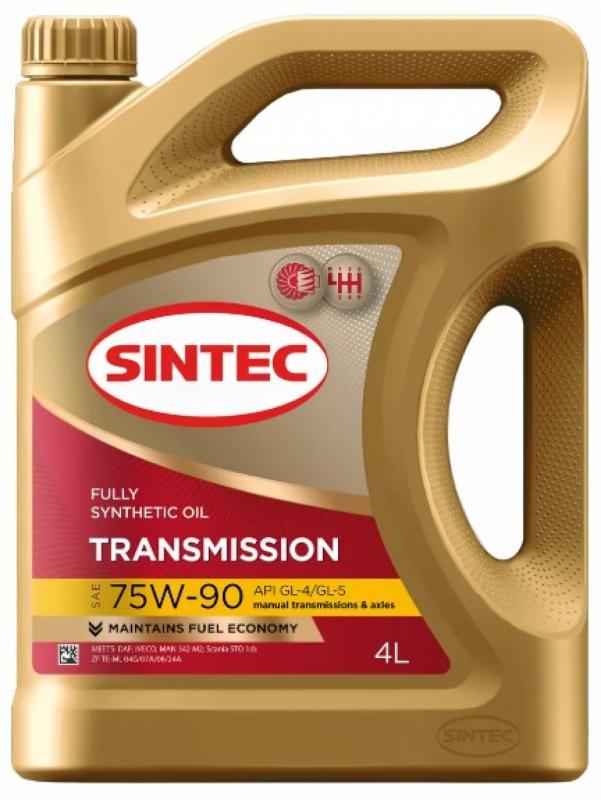 SINTEC TRANSMISSION SAE 75W-90 API GL-4/GL-5 4 л.