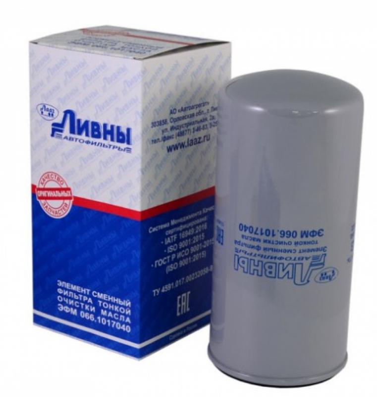 Элемент фильтрующий очистки масла  Ливны 066.1017040