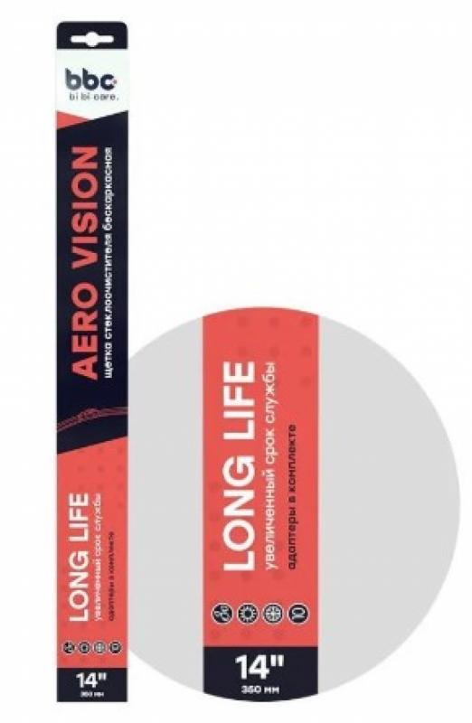 4910 bi bi care Щетка стеклоочистителя бескаркасная (адаптеры в комплекте), 350 мм