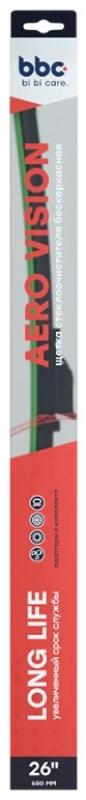 4918 bi bi care Щетка стеклоочистителя бескаркасная (адаптеры в комплекте), 650 мм