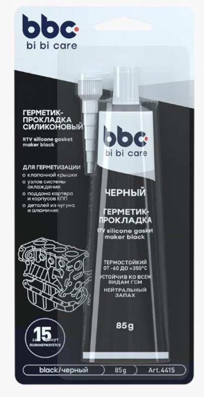 4415 bi bi care герметик-прокладка силиконовый черный, 85