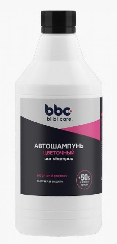 4124 Автошампунь с полирующим эффектом цветочный BiBiCare 1 л