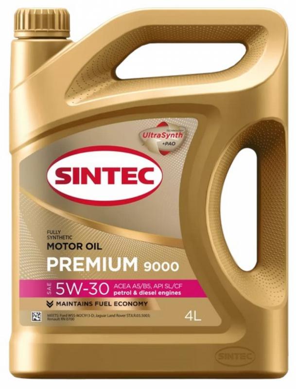 Sintec Premium 9000 SAE 5W-30 ACEA A5/B5 API SL/CF 4л.