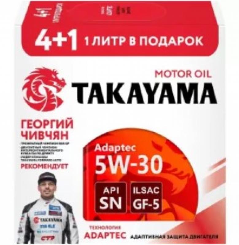 Takayama Adaptec 5W-30 GF-6A SP 4л (металл) Акция 4+1