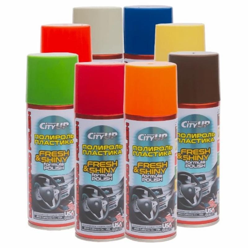 City Up CA-838 Полироль пластика Бриллиант Аэрозоль 200мл (Жасмин)