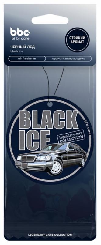 4452 bi bi care Ароматизатор картонный Черный лед