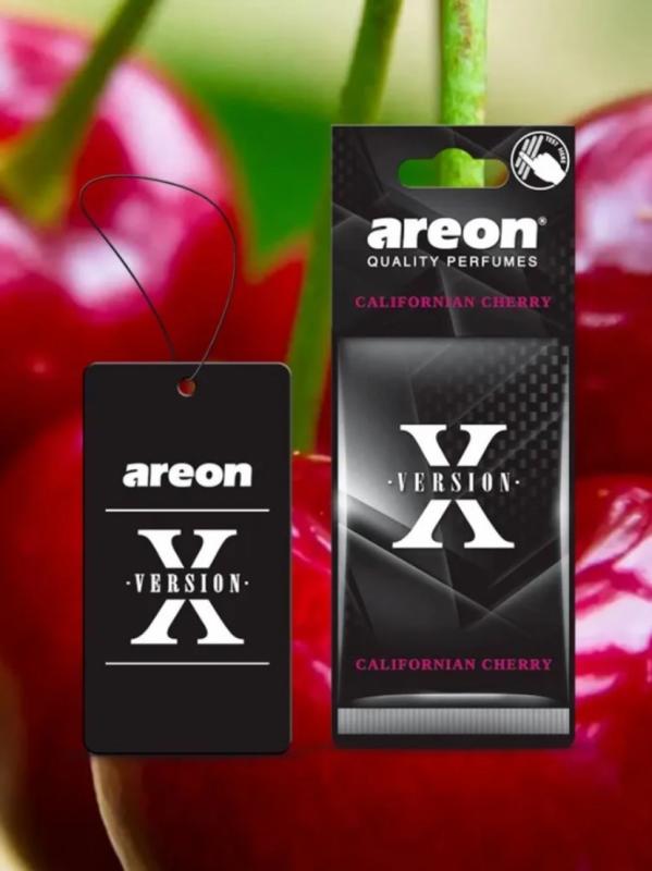 Ароматизатор подвесной бумажный Areon X-VER CALIFORNIAN CHERRY (Вишня)