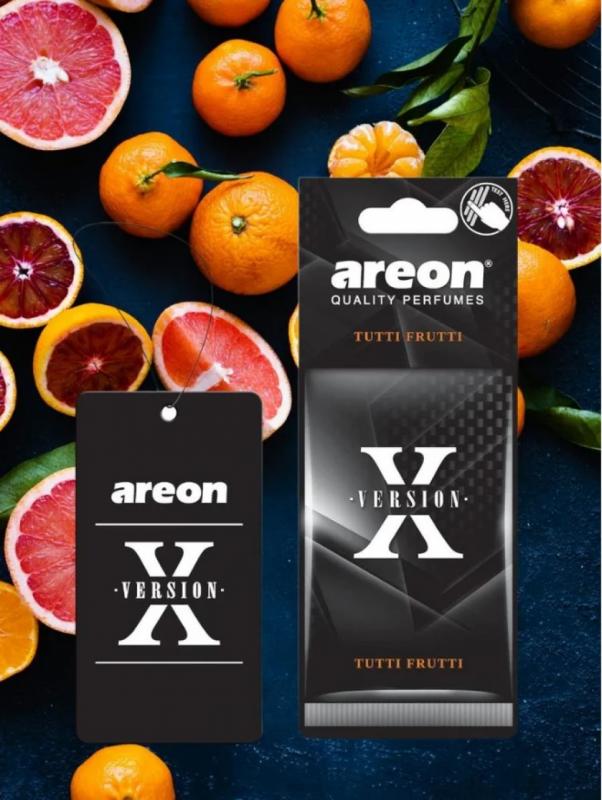 Ароматизатор подвесной бумажный Areon X-VER TUTTI  FRUTTI (Тутти-Фрутти)