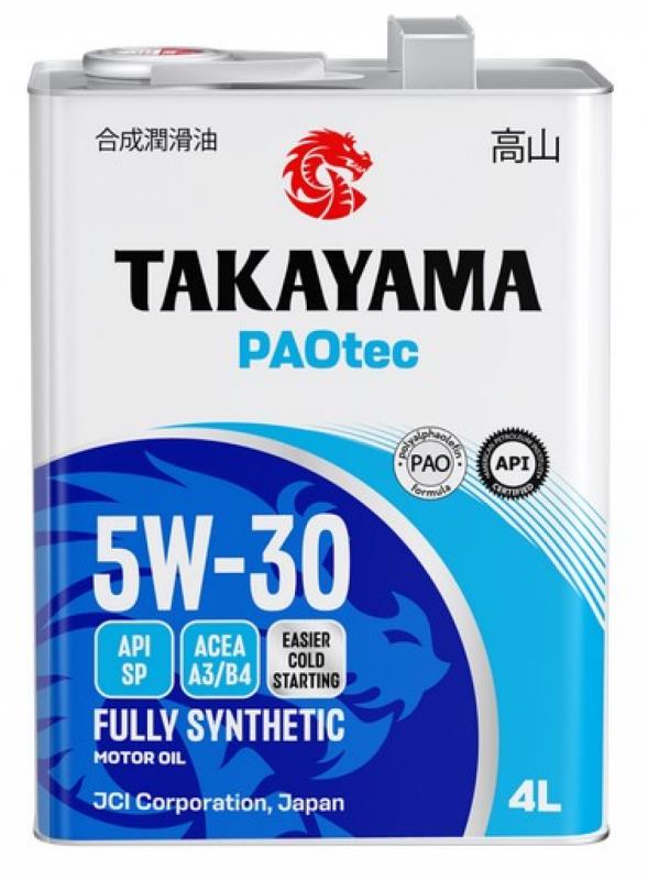 TAKAYAMA PAOtec SAE 5W-30 ACEA A3/B4 API SP 4л.