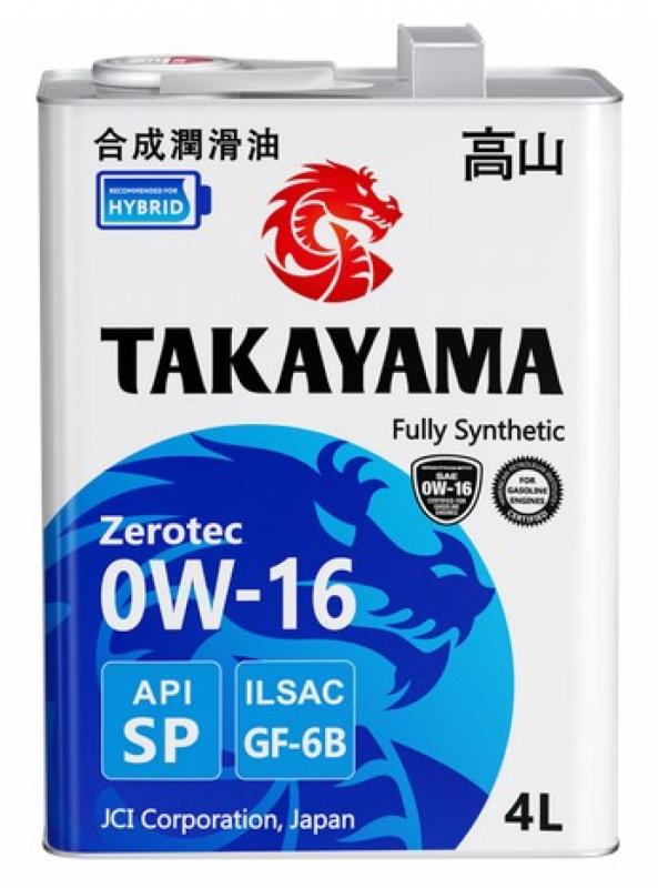 TAKAYAMA Zerotec SAE 0W-16 ILSAC GF-6B API SP 4л.