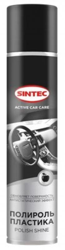 Sintec Полироль пластика салона Polish Shine яблоко 400мл (аэрозоль) (ПТ)