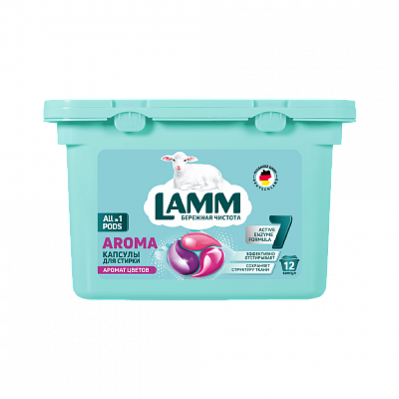 Средство для стирки жидкое в капсулах Lamm Universal 12шт (8шт в коробке)