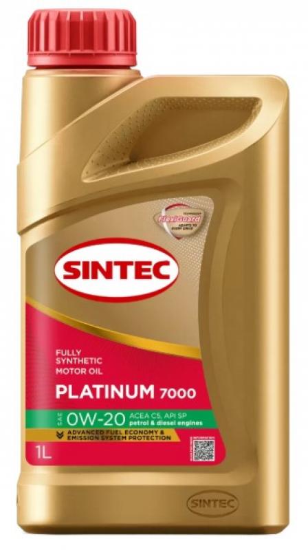 Sintec Platinum 7000 SAE 0W-20 ACEA C5 API SP 1л.
