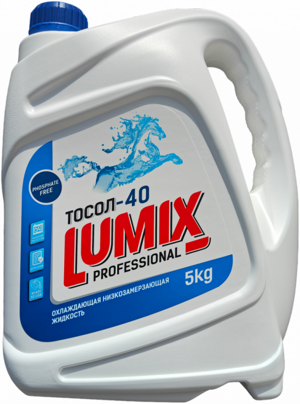 Lumix Тосол синий -40 5кг.
